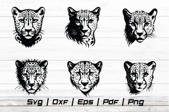 Download Cheetah Head Svg Silhouette Cut File - Premium Bundle